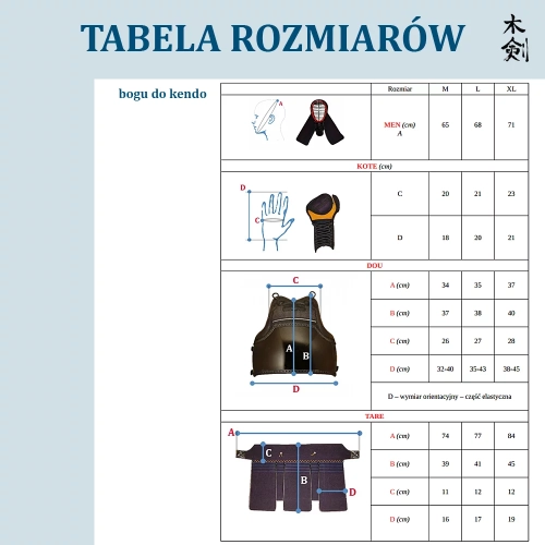 Bogu do Kendo rozmiar L