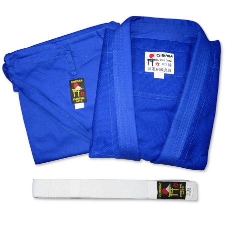 Judogi Chikara 450 G Niebieskie 150 cm