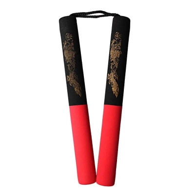 Nunchaku Piankowe Profilowane Sznurek Czerwone