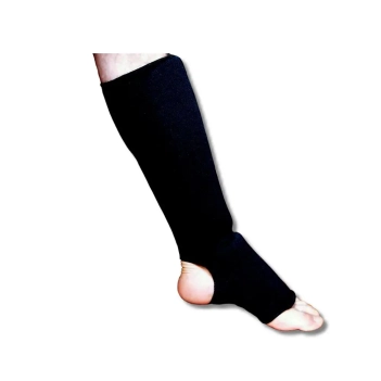 Ochraniacze Elastyczne Goleń Stopa Czarne M
