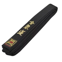 Pasy Aikido z Haftem 280 cm Czarny