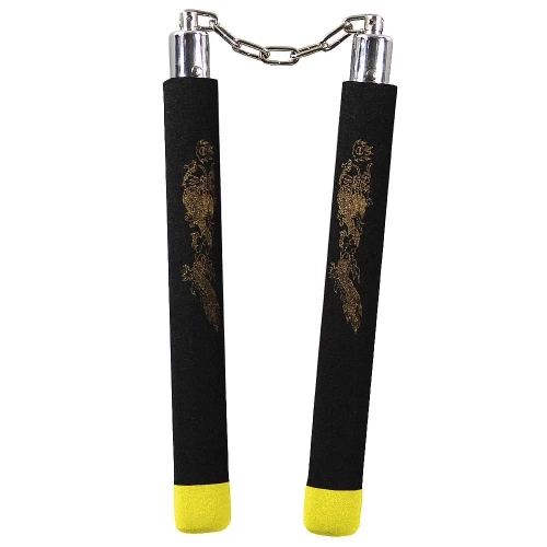 Nunchaku Piankowe Na Łańcuszkach Extra Żółte