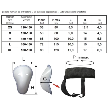 Suspensor Ochraniacz Krocza Czarny S